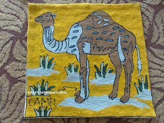 Manufacturers Exporters and Wholesale Suppliers of Chainstitch Cushion Cover Camel Srinagar Jammu & Kashmir